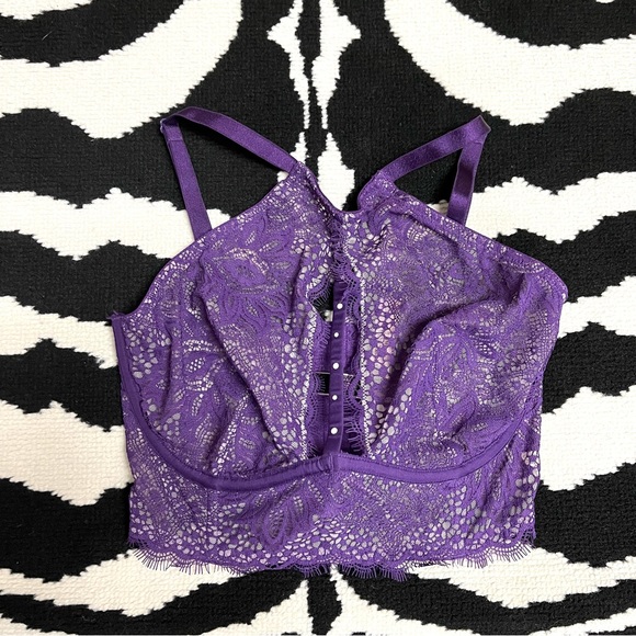 NWT Victoria’s Secret VS Very Sexy Lace High Neck Bra Size 32DD - Picture 7 of 12